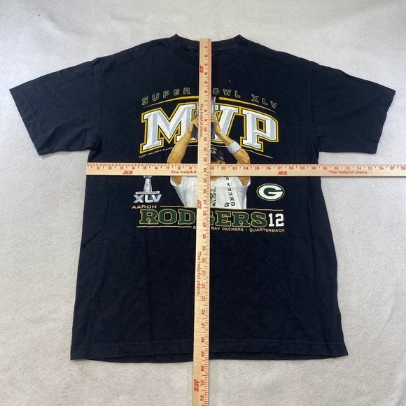 Reebok Green Bay Packers Aaron Rodgers Tee Thrifted Vintage Style Size L - Picture 5 of 10